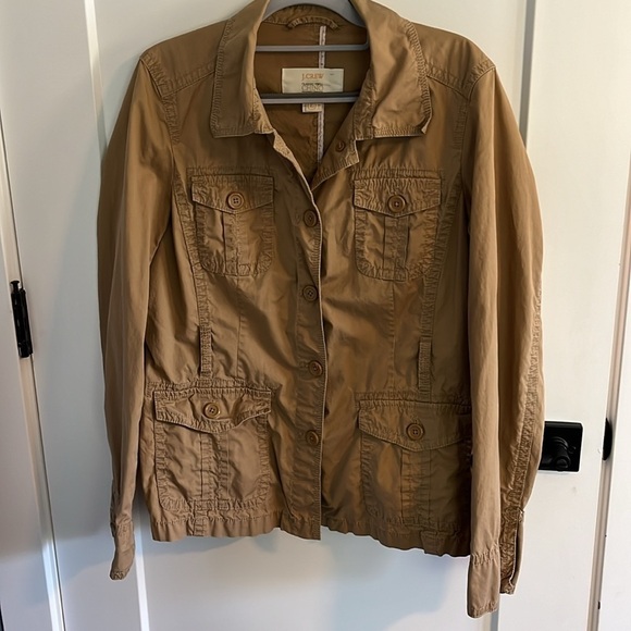 J.Crew Classic Twill Chino Belted Field Jacket EUC - Picture 4 of 8